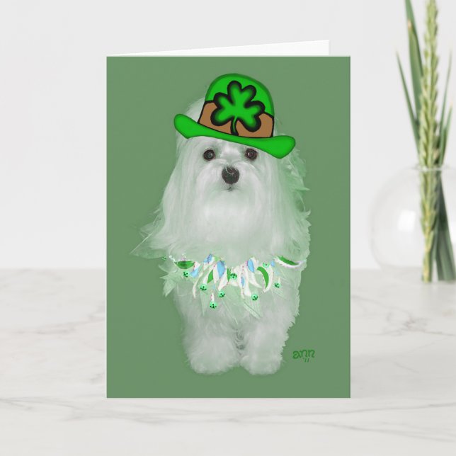 Maltese St. Patricks Day Card (Front)