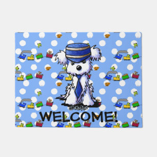 Maltese Train Conductor Doormat