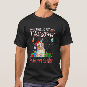 Maltese Tree Light Dog Xmas This Is My Christmas P T-Shirt