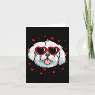 Maltese Valentine Heart Cute Dog Lovers  Card