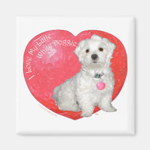 Maltese Valentine's Day Magnet