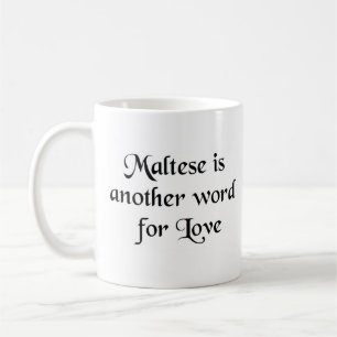 maltese word coffee mug