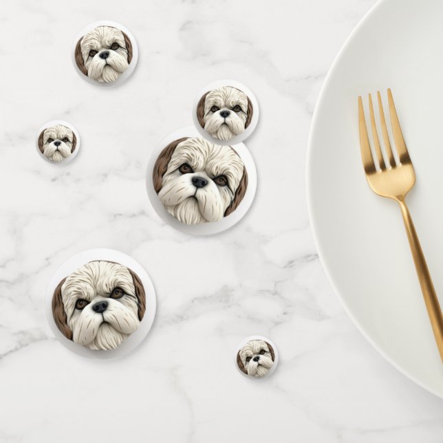Malti Tzu Dog 3D Inspired Confetti (Group)