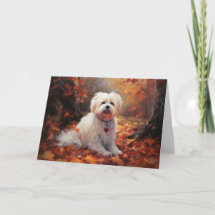 Malti Tzu in Autumn Leaves Fall Inspire Card