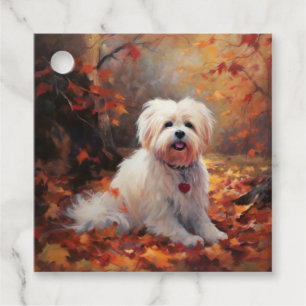 Malti Tzu in Autumn Leaves Fall Inspire Favour Tags