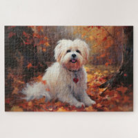 Malti Tzu in Autumn Leaves Fall Inspire