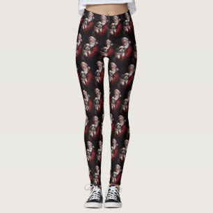 Malti Tzu With Santa Claus Festive Christmas Leggings