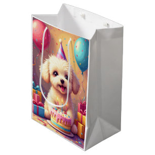 Maltipoo Birthday Celebration Medium Gift Bag