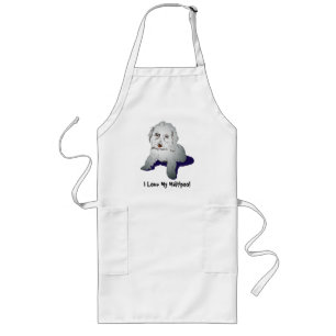 Maltipoo Cute Puppy Graphic Long Apron