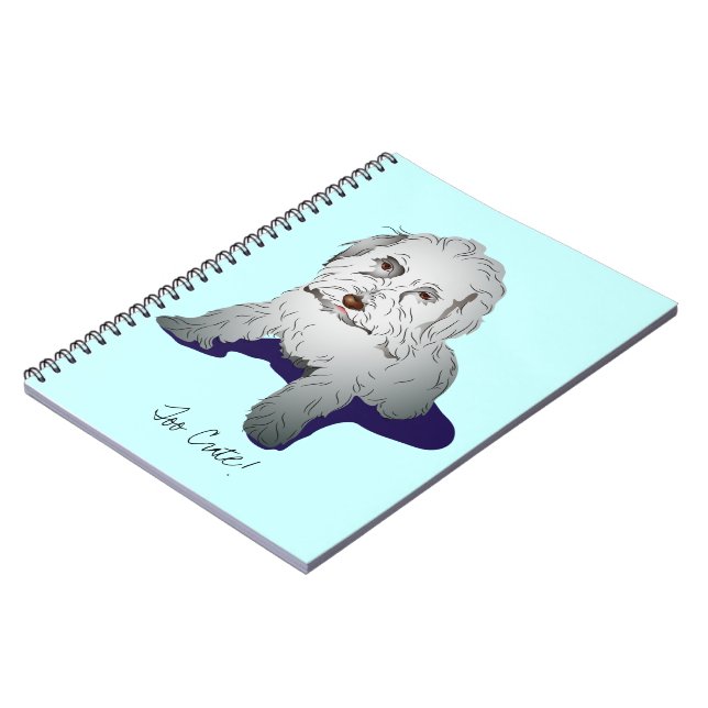 Maltipoo Cute Puppy Spiral Notebook (Left Side)