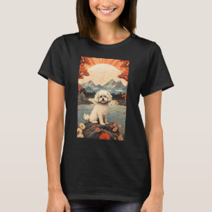 Maltipoo Dog Aesthetic Japanese Ukiyo e 6 T-Shirt