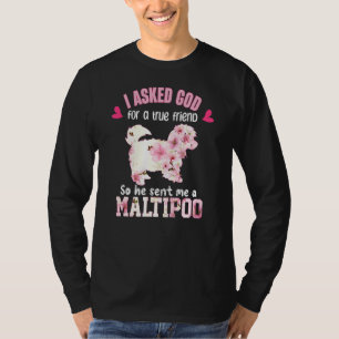 Maltipoo Dog Christmas Cute Dog Pet Owner Xmas T-Shirt