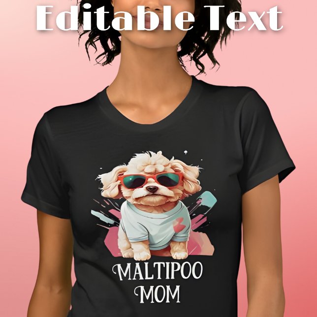 Maltipoo Dog Mum Sunglasses T-Shirt (Creator Uploaded)