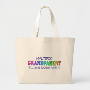 MALTIPOO LARGE TOTE BAG