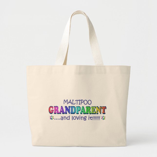 MALTIPOO LARGE TOTE BAG (Front)