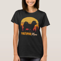 Maltipoo Mama Vintage Retro Dog Women
