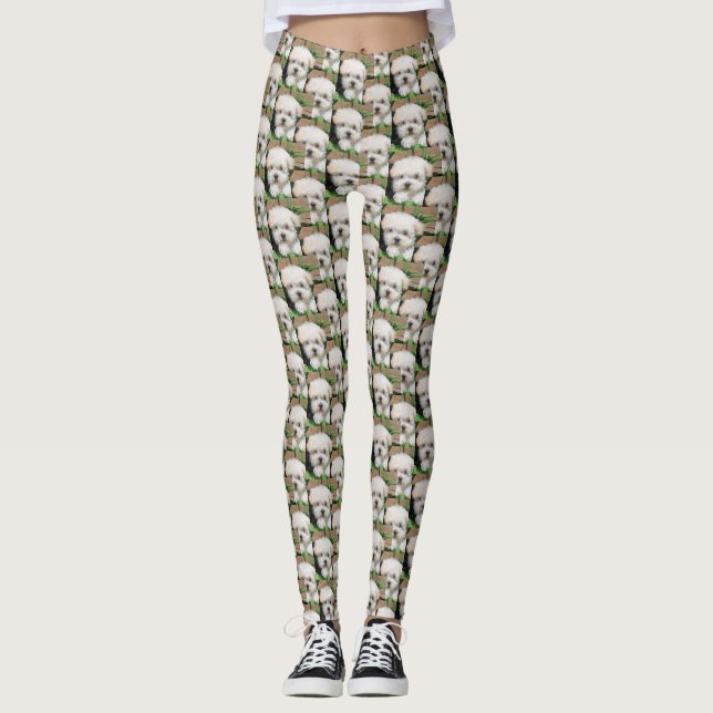 Maltipoo Puppy Leggings (Front)