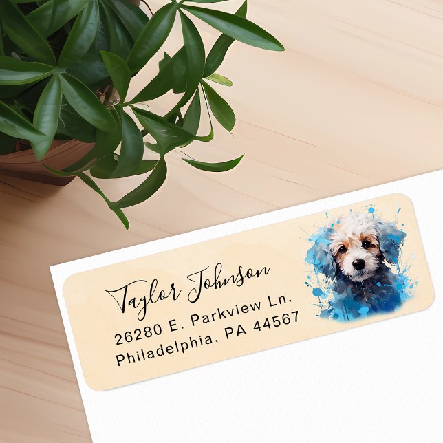 Maltipoo Return Address Label (Creator Uploaded)