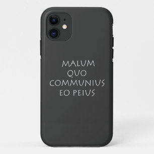 Malum quo communius eo peius Case-Mate iPhone case