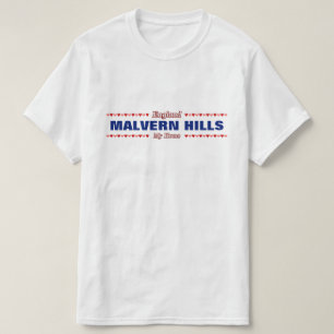 MALVERN HILLS - My Home - England; Hearts T-Shirt