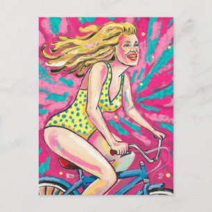 Mam There's An Issue With Your Bicycle Postcard