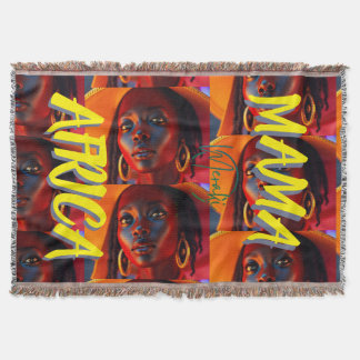 Mama Africa  Throw Blanket
