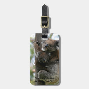 Mama and Baby Koala Luggage Tag