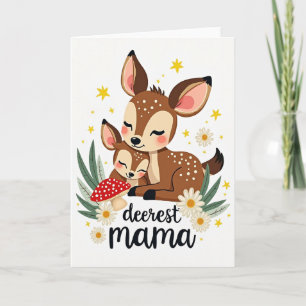 Mama And Baby Love Art Card