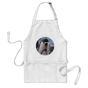 Mama and Baby Penguin Standard Apron