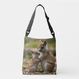 Mama And Baby Quokka Life Lessons, Crossbody Bag