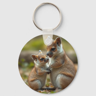 Mama And Baby Quokka Life Lessons, Key Ring