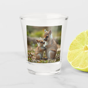 Mama And Baby Quokka Life Lessons, Shot Glass