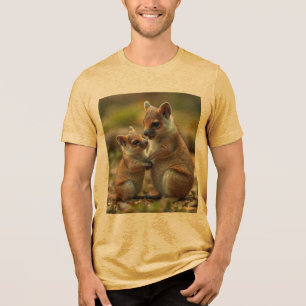 Mama And Baby Quokka Life Lessons, Tri-Blend Shirt