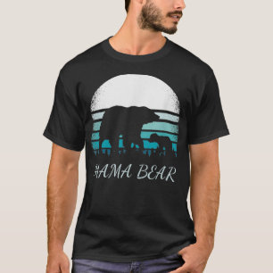 Mama and Little Bear Distressed Mum Vintage Sunset T-Shirt
