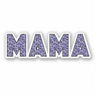 MAMA Animal Print typography