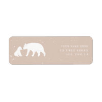 Mama Baby Polar Bear Pink Baby Shower