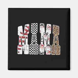 Mama Baseball Season Happy Game Day Trendy Funny S Magnet