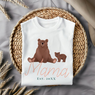 Mama Bear and Baby Cute Mother T-Shirt