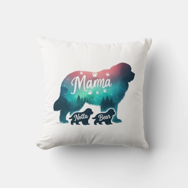 Mama Bear and Cubs Cushion (Front)
