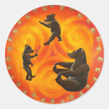 Mama Bear Animal Guide Hex Sign