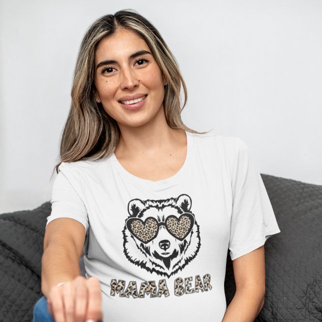Mama Bear Animal Print T-Shirt (Creator Uploaded)
