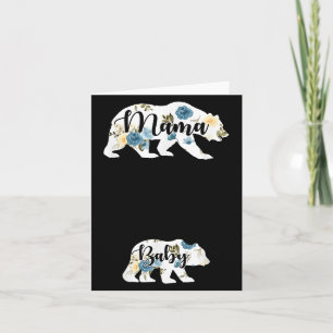 Mama Bear Baby Bear Pregnancy Pregnant Mom Mothers Card