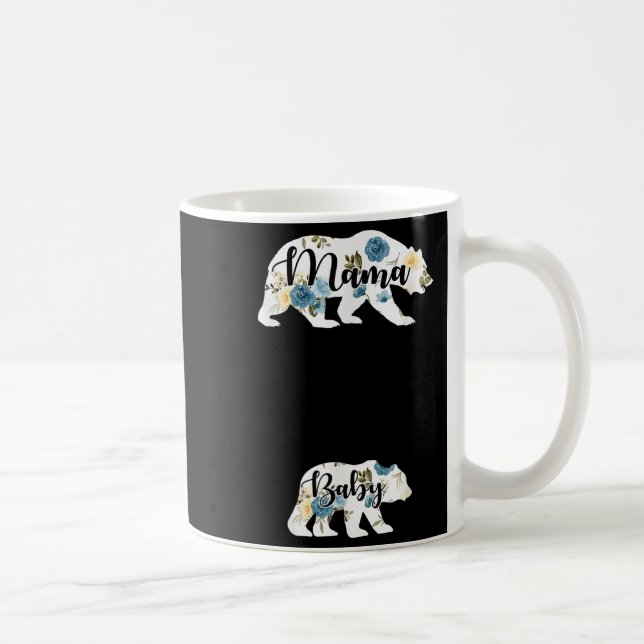 Mama Bear Baby Bear Pregnancy Pregnant Mom Mothers Coffee Mug (Right)