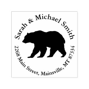 Mama Bear Baby Shower Woodland Lodge Self-inking Stamp