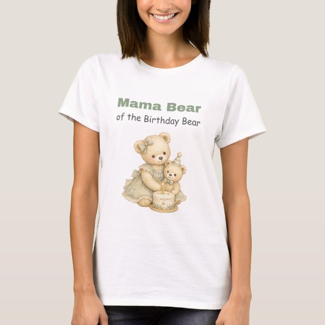 Mama Bear Birthday Shirt (Front)
