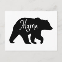 Mama Bear black and white