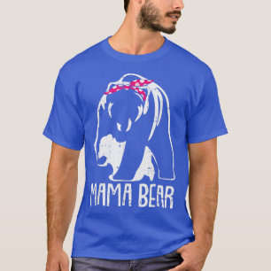 Mama Bear Breast Cancer Awareness Ribbon Warrior S T-Shirt