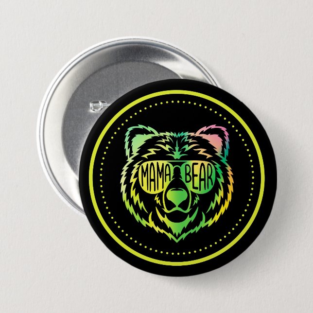 Mama Bear  Button (Front & Back)