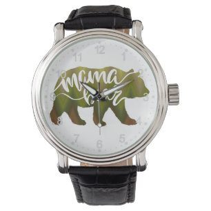 Mama  bear  - Choose background color Watch