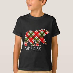Mama Bear Christmas Pajama Family T-Shirt